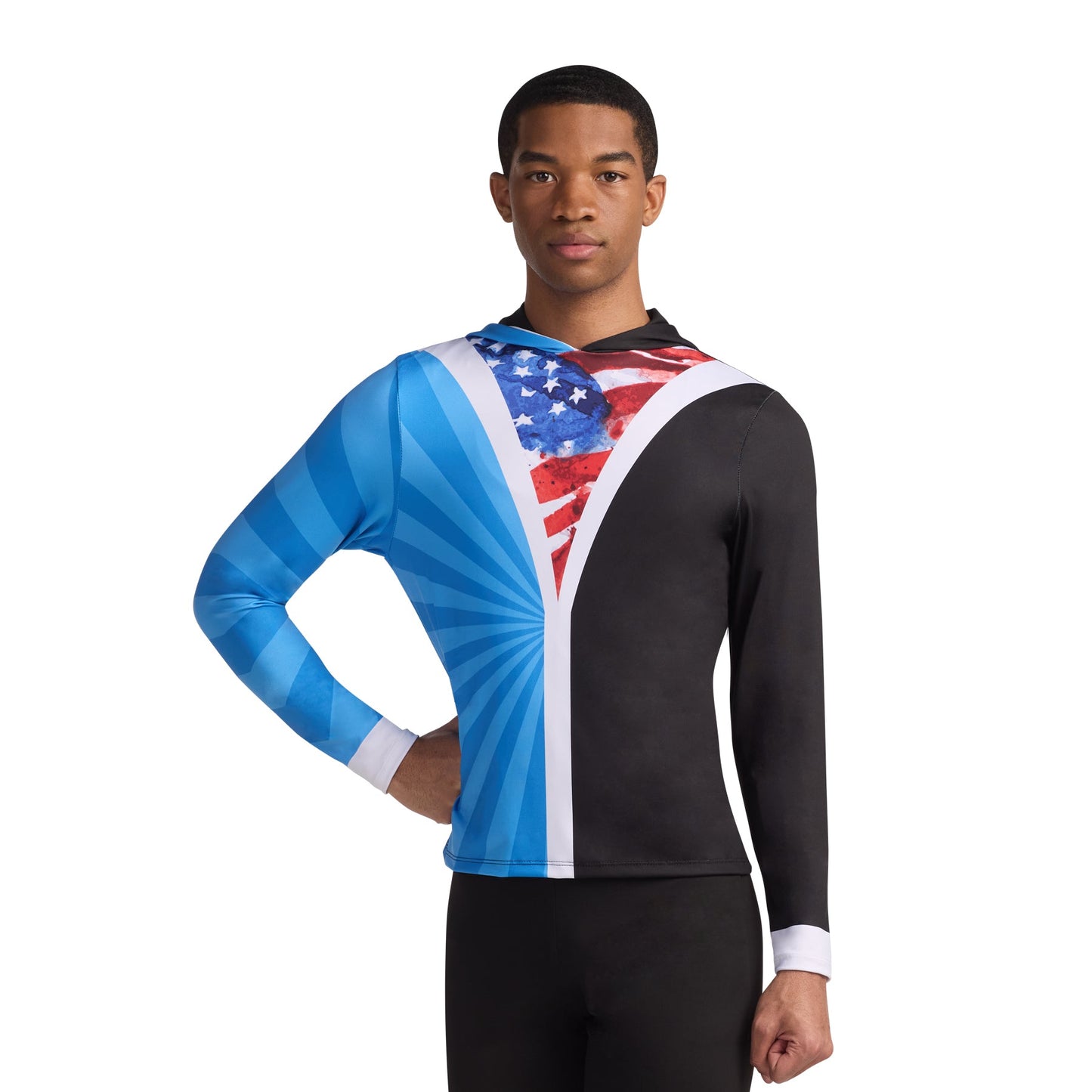 Print-n-Go! Long Sleeve Hooded Performance Top