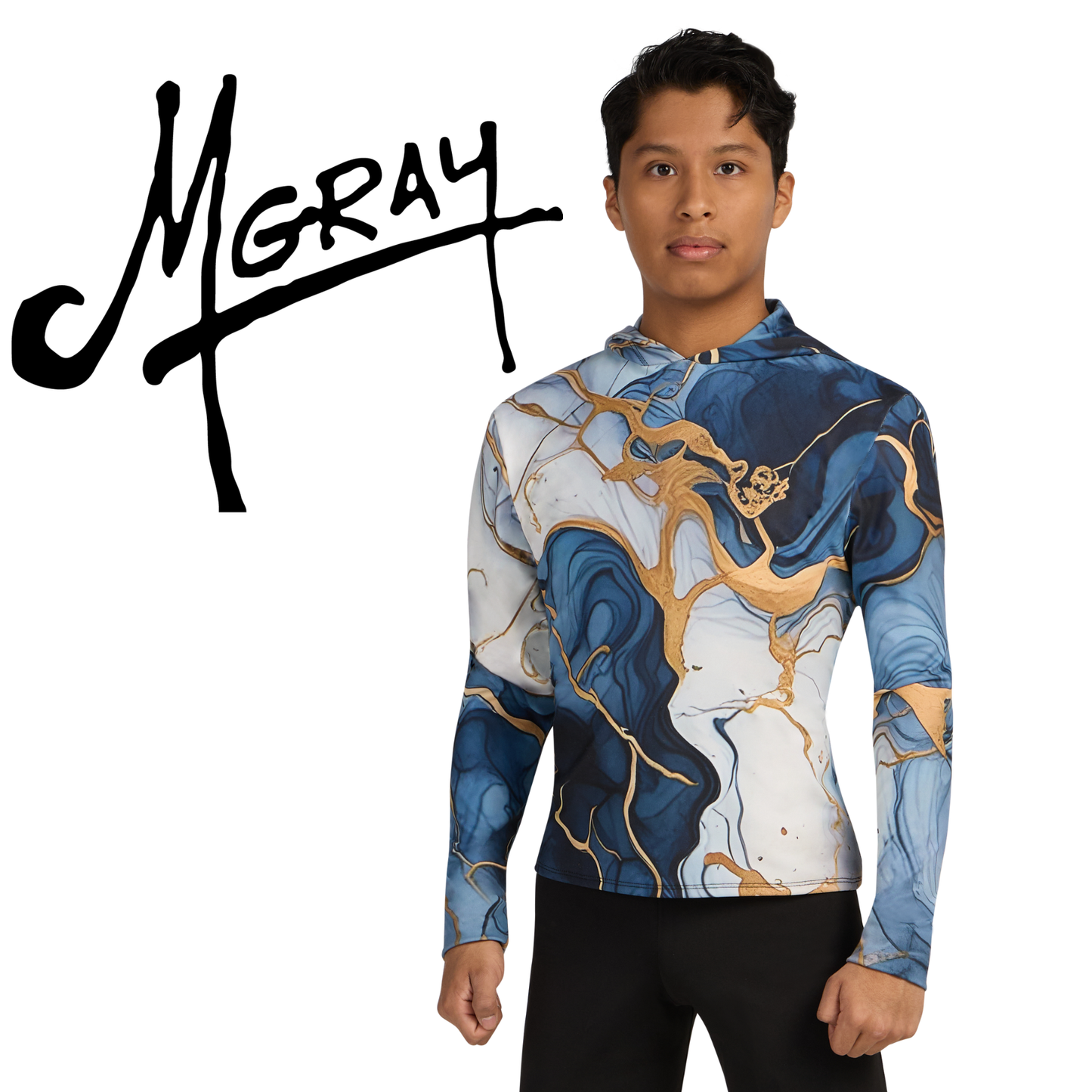 Print-n-Go! Long Sleeve Hooded Performance Top