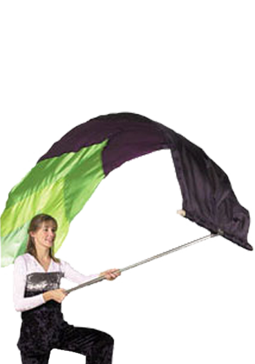 Single‑tier anodized aluminum T‑pole with 1″ diameter vertical shaft and matching horizontal crossbar, fitted with white end caps—designed for one flag display