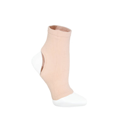 For barefoot activities or can be worn IN any 
shoe. This versatile Shock is so much more than a brace from your local pharmacy, you 
will love all the ways you can wear it while reducing pain and fatigue doing what you 
love longer & stronger! Open Ball of the foot and heel allows for “feet toughening” bare in nude, pink, or black