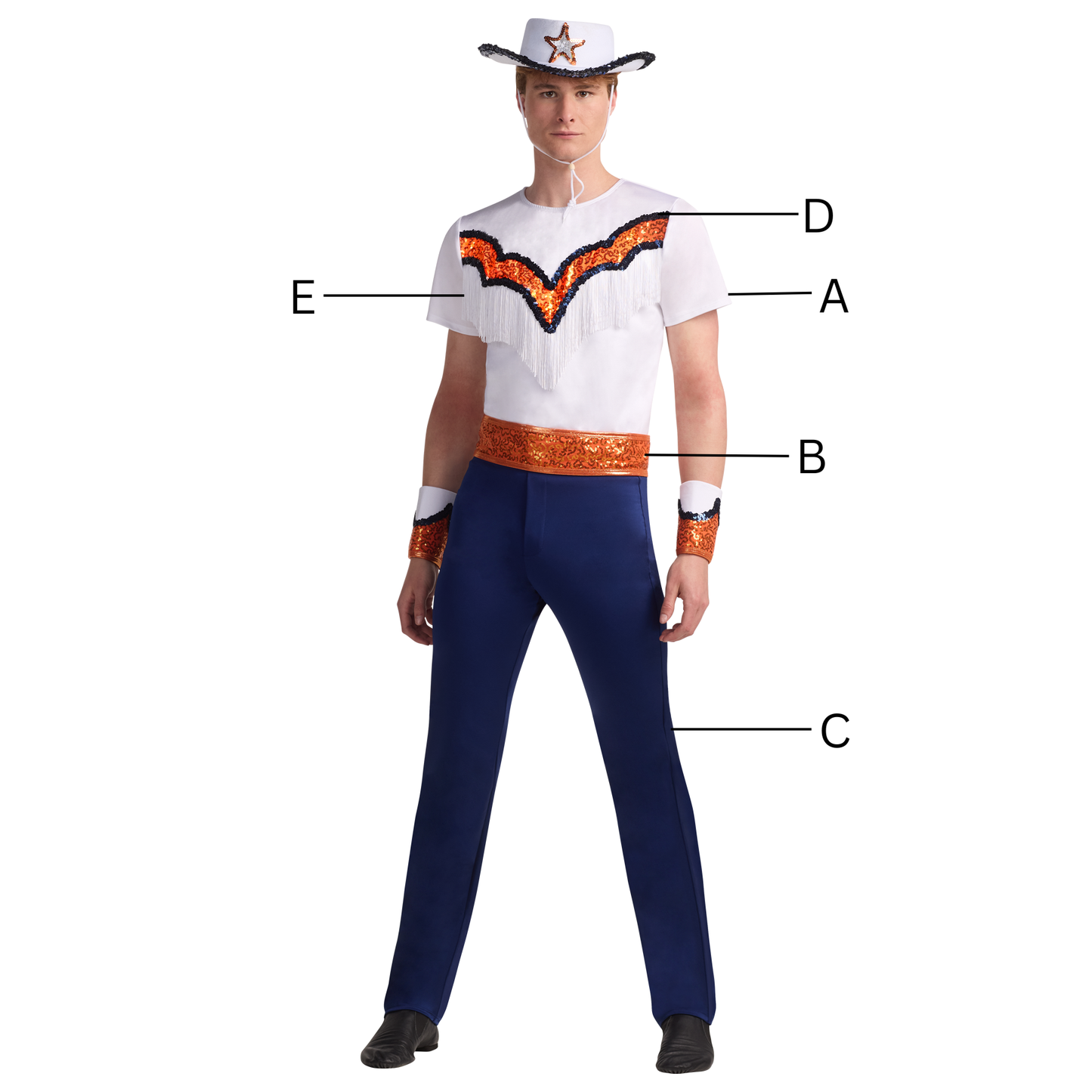 Blue Belles Male Boytard Set
