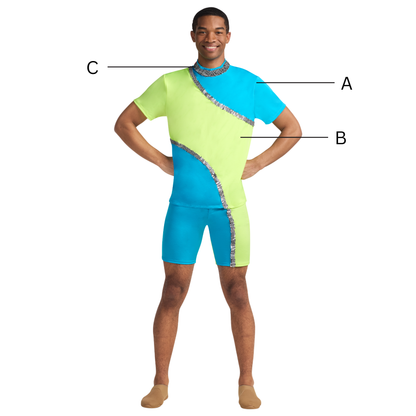 Island Fever Male Two Piece