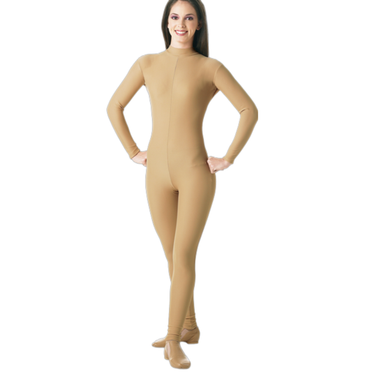 Bargain Boutique - Mock Neck Unitard Nude