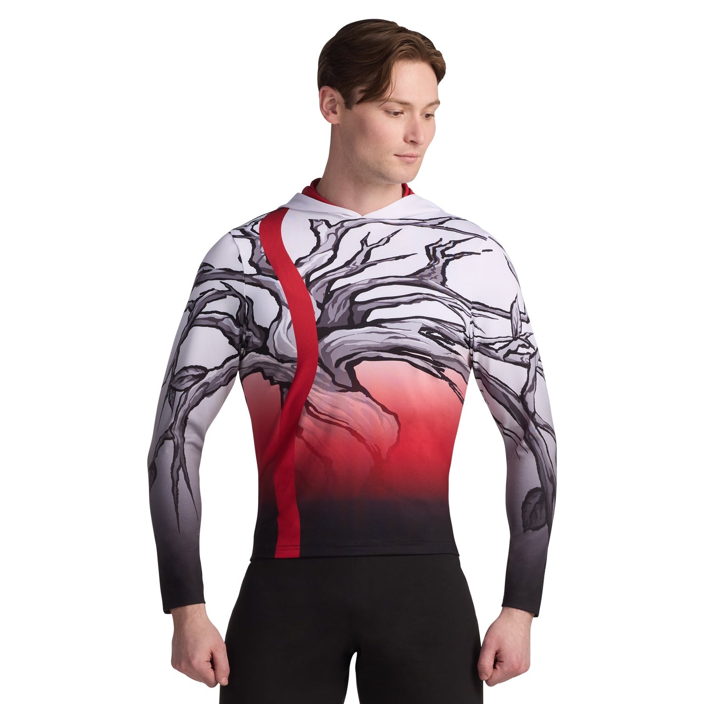 Print-n-Go! Long Sleeve Hooded Performance Top