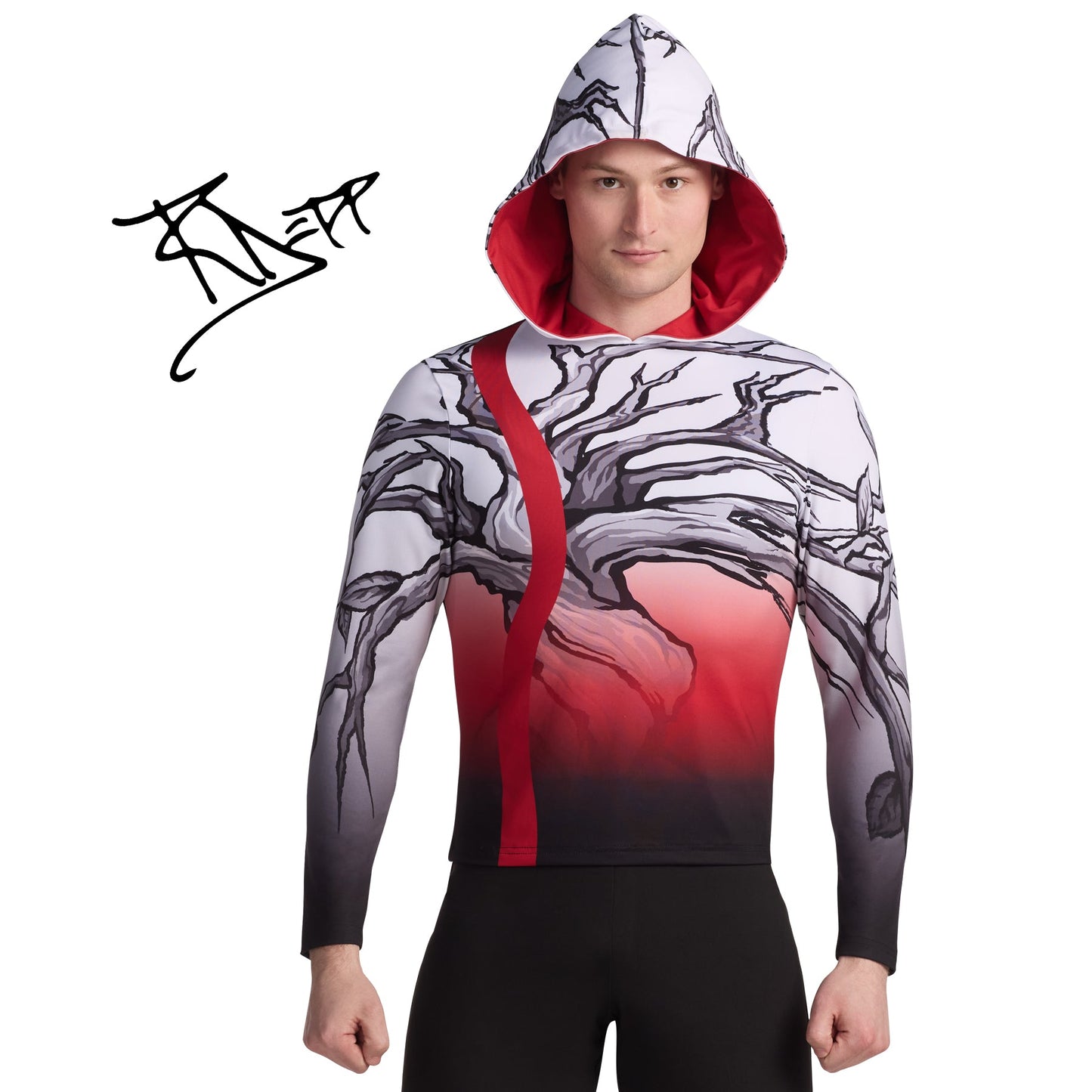 Print-n-Go! Long Sleeve Hooded Performance Top