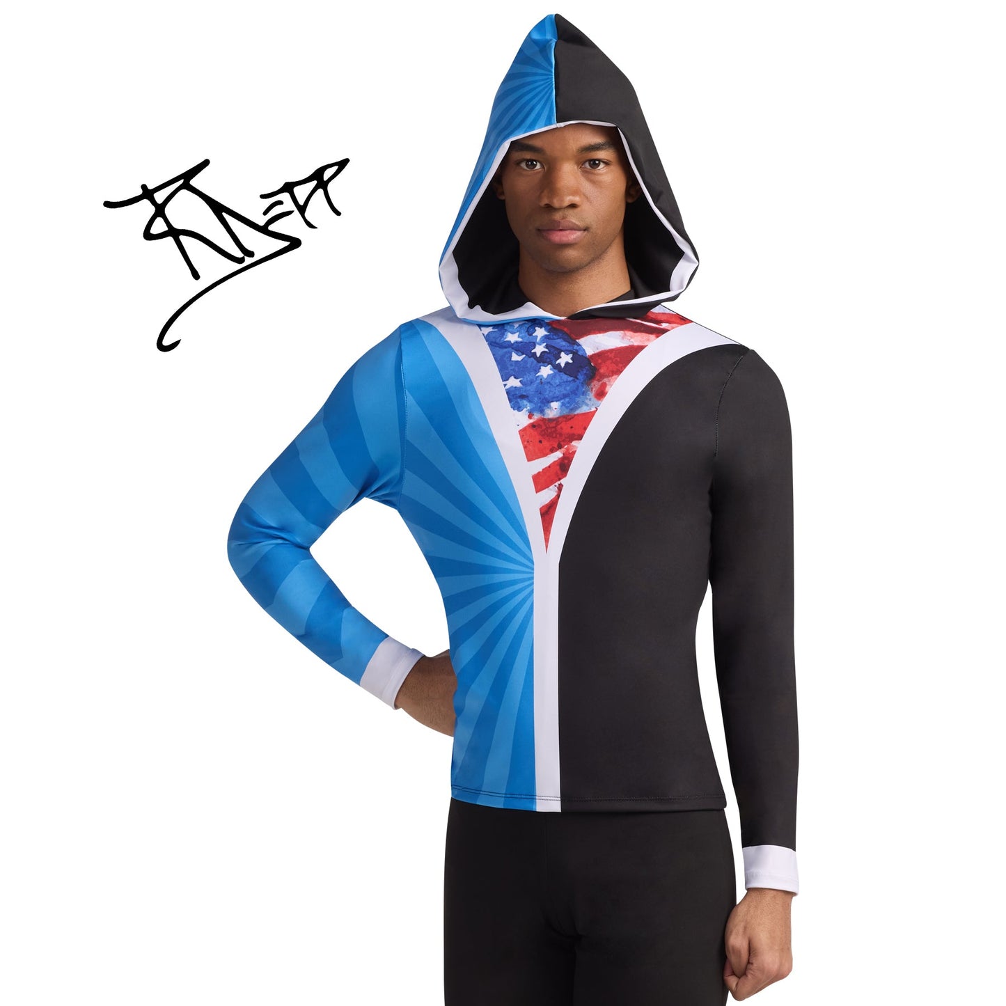 Print-n-Go! Long Sleeve Hooded Performance Top