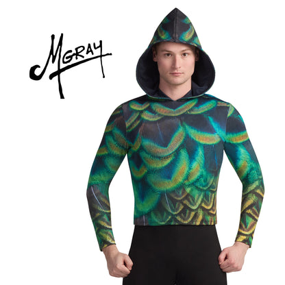 Print-n-Go! Long Sleeve Hooded Performance Top