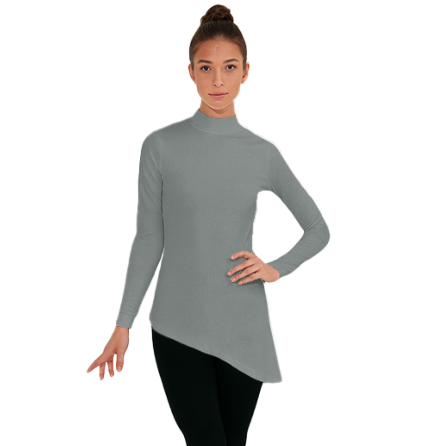 Print-n-Go! Long Sleeve Mock Neck Tunic