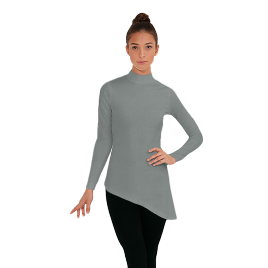Print-n-Go! Long Sleeve Mock Turtleneck Tunic Top
