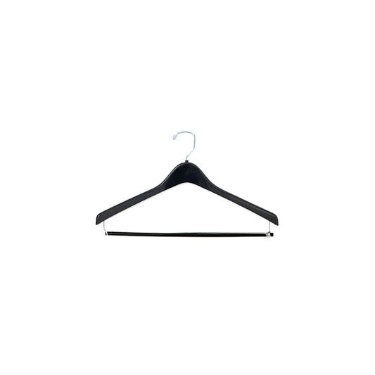 17" Plastic Hanger w/ Locking Pant Bar