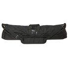 Vivace Premium Team Equipment Bag in black 1680‑denier nylon, 41″ × 8″ × 12″, with padded shoulder strap, dual carry handles, clear ID window, and four zippered exterior pockets—designed to hold up to 15 sabres or 10 rifles