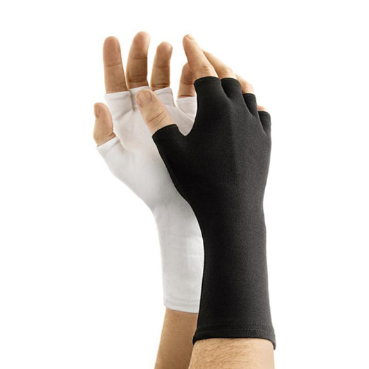 Long-Wrist Half-Finger Nylon Gloves